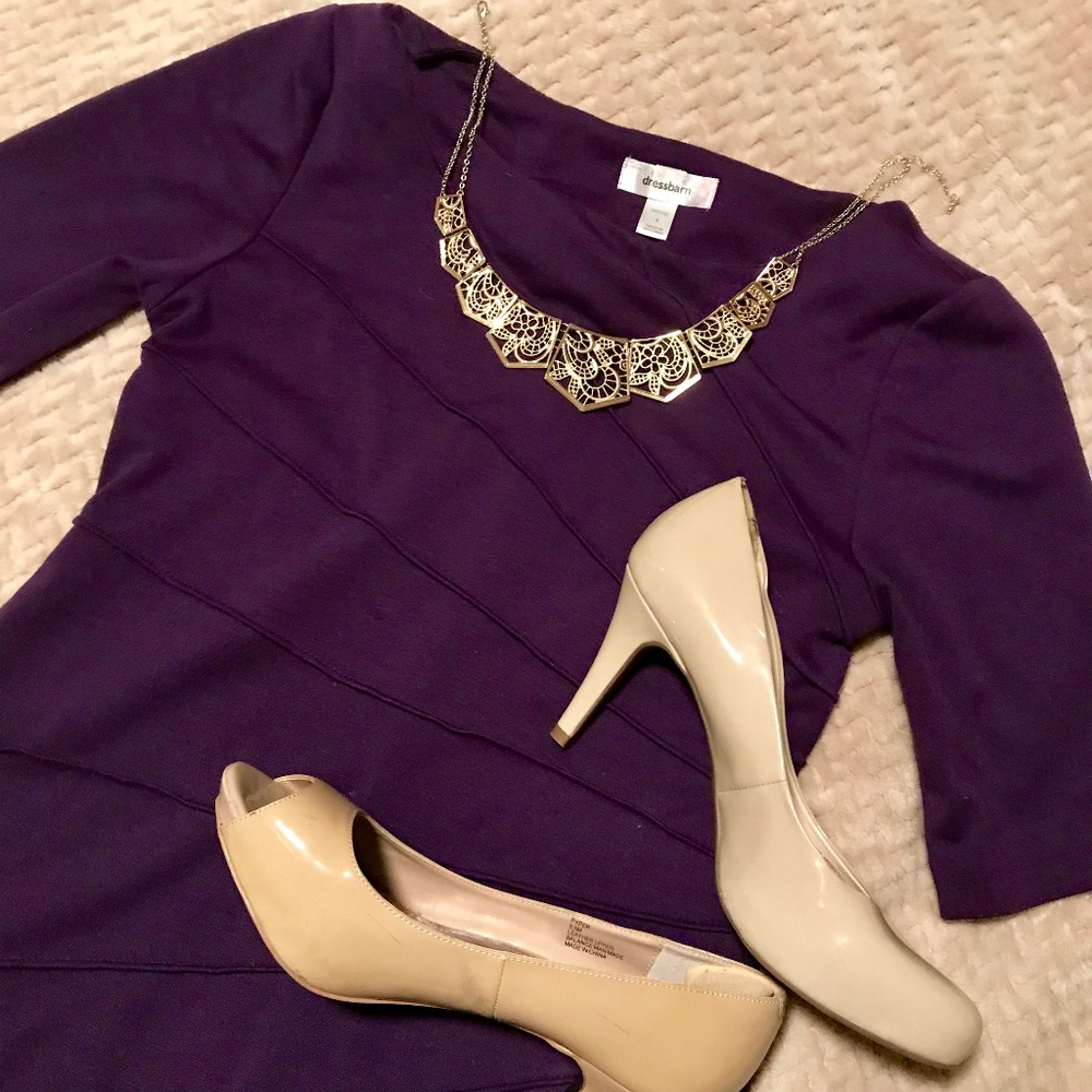 Dressbarn purple dress 4P
